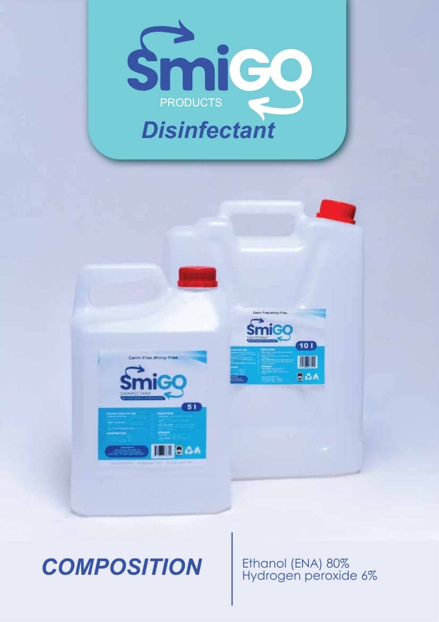 Smigo disinfectant range